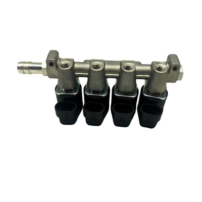 Rail d'injecteur de noir du cylindre LN-LIG1 4 pour le système d'injection séquentiel de 2 ohms/3 ohms