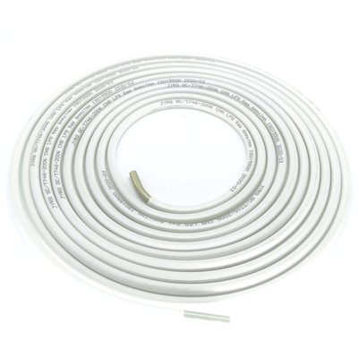 Tuyau 6mm à haute pression blanc de gaz de cylindre pour la longueur faite sur commande de gaz de LPG