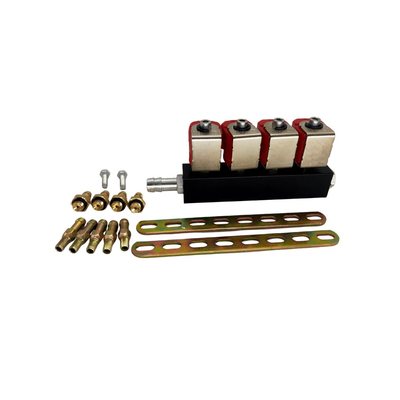 2 corrosion de bobine de cylindre de l'ohm 4 anti de LPG CNG d'injecteur rouge de rail pour des kits d'Autogas
