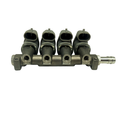 Rail d'injecteur de l'ohm LN-LIG1 LPG CNG du gris 2 pour 4 injecteurs des véhicules à moteur de cylindre