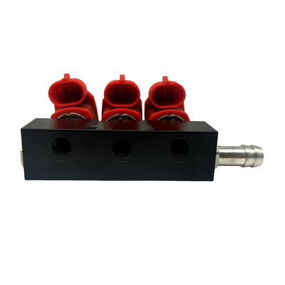 Rail d'injecteur de LLANO LN-VTK03 pour le cylindre 3 voitures de LPG CNG de 3 ohms