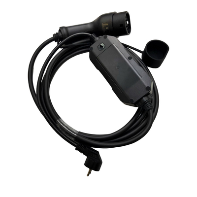 Chargeur portatif argenté de l'électrodéposition EV 1 C.A. 16A de phase réglable avec la prise de remplissage de Schuko