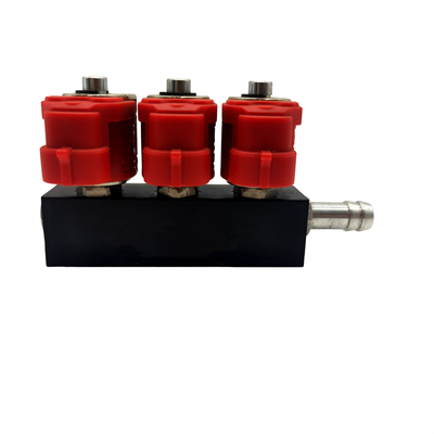 2 ohm/3 cylindre rouge LN-VTK03 d'ohm 3 rail commun pour de CNG/LPG injecteur