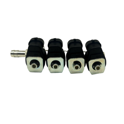 Rail d'injecteur de noir du cylindre LN-LIG1 4 pour le système d'injection séquentiel de 2 ohms/3 ohms