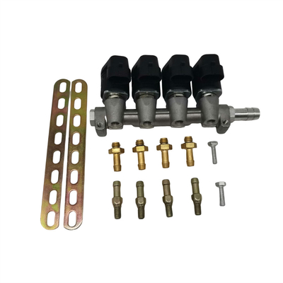 Rail d'injecteur de noir du cylindre LN-LIG1 4 pour le système d'injection séquentiel de 2 ohms/3 ohms