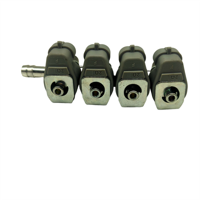 Test professionnel du rail d'injection gris pour le GPL/GNC avec résistance de 2 Ohm pour les voitures à 4 temps au GNC ou au GPL
