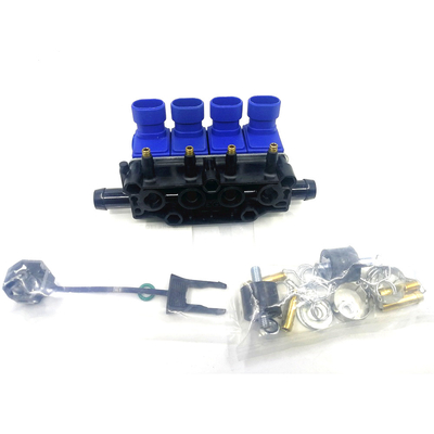 Rail en aluminium d'injecteurs de carburant de LPG d'injecteurs de carburant de 3Ohm CNG pour le moteur de 2/3/4 cylindres