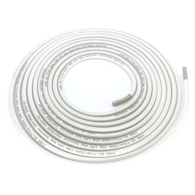 Tuyau 6mm à haute pression blanc de gaz de cylindre pour la longueur faite sur commande de gaz de LPG