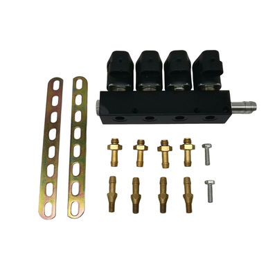 Bon prix Injecteur de GNC 12V en alliage pour véhicules à 4 cylindres testé professionnellement résistance 3 Ohm en ligne