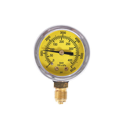 Good price Manomètre jaune 54mm de mesure de pression de gaz de voiture du gaz naturel CNG 63mm en ligne